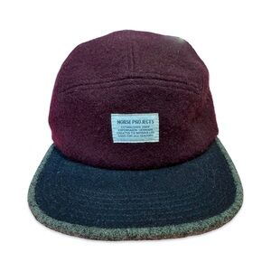 Norse Projects wool five panel cap hat